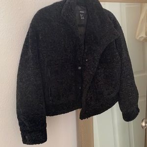 Black jacket with buttons and zipper🖤✨